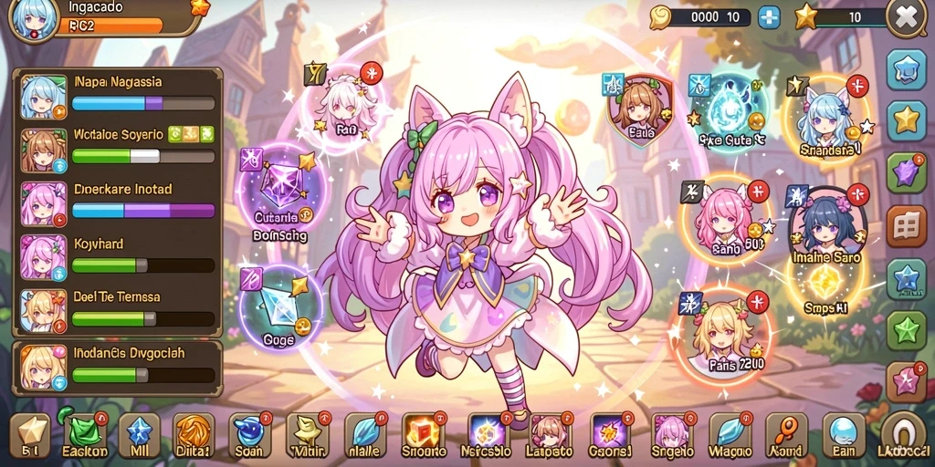 Screenshot ini menunjukkan karakter utama dalam aksi petualangan.