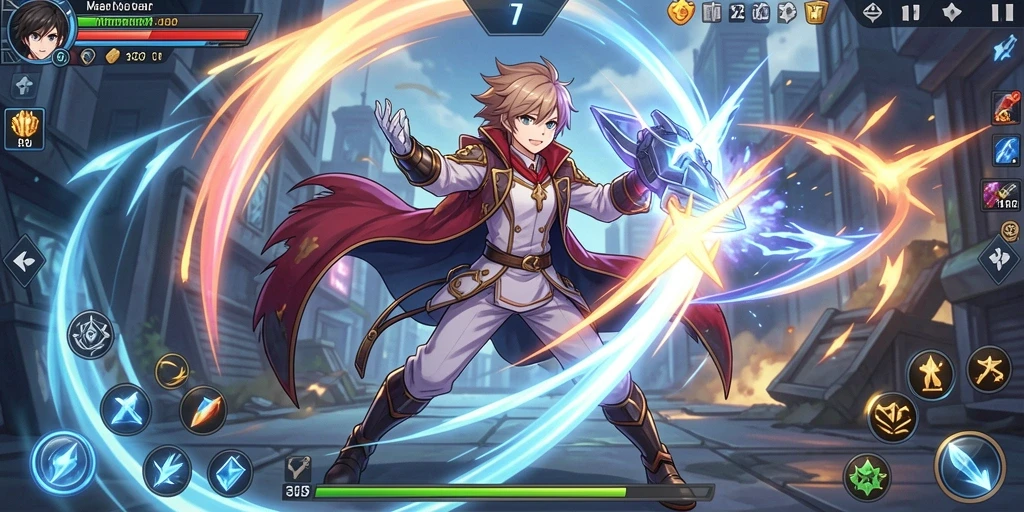 Tampilan layar permainan slot yang menarik.
