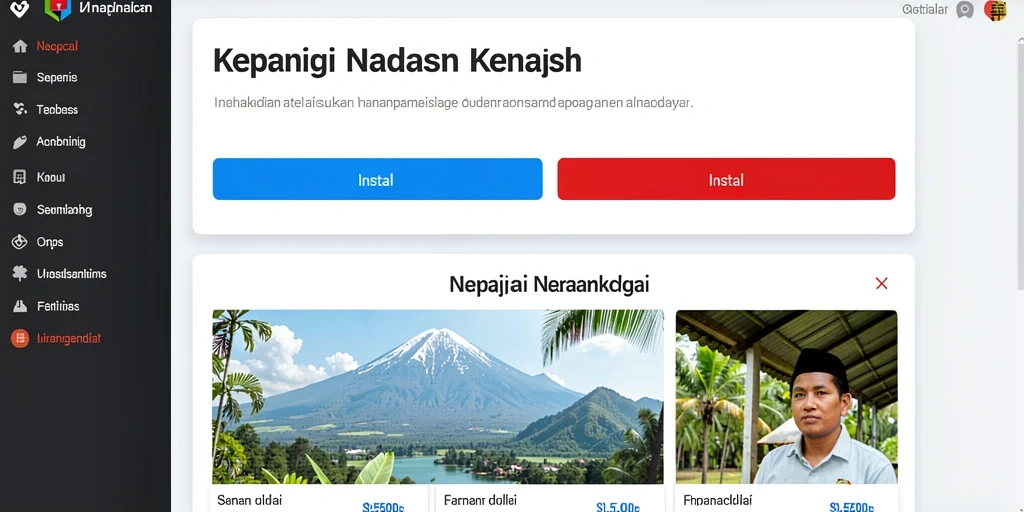Tampilan antarmuka yang intuitif dan menarik.