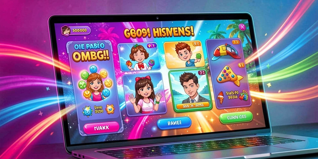 Tampilan awal game MENARA4D yang memukau.