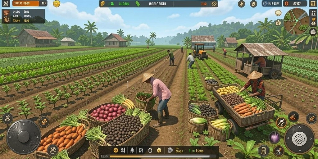 Tampilan awal permainan yang menarik dan penuh warna.