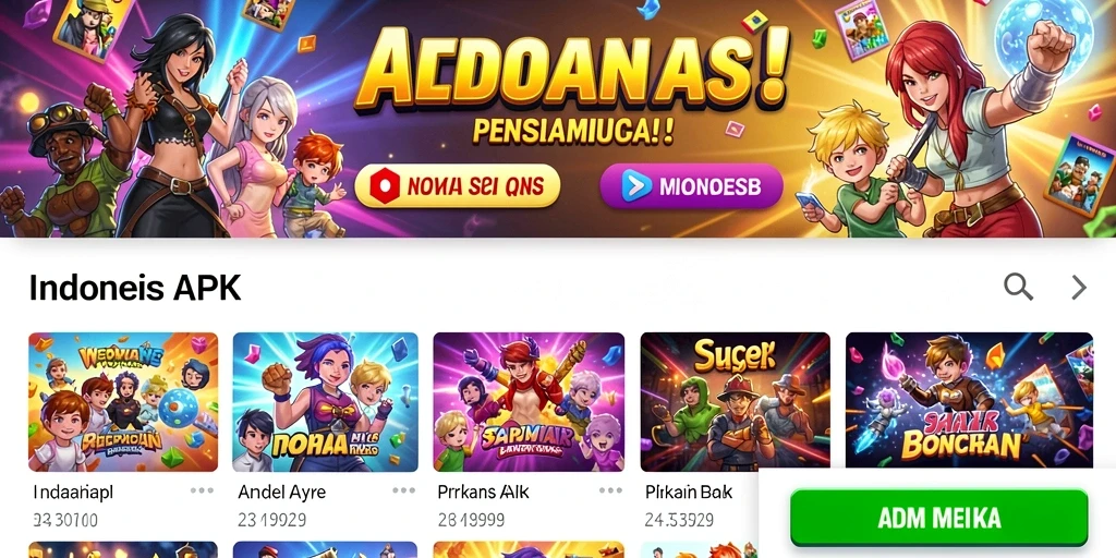 Tampilan awal game REBAHIN yang menarik.