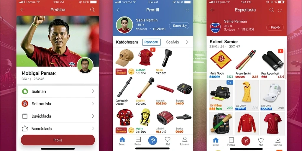 Tampilan antarmuka aplikasi yang menarik dan modern.